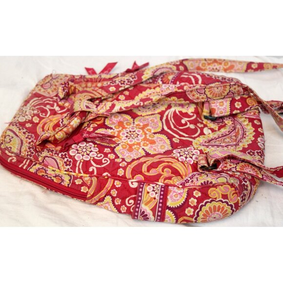 Vera Bradley Raspberry Fizz Paisley Mini Backpack Small Adjustable Straps - Picture 7 of 11